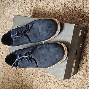 👪 Freeman Lucas navy memory foam men's dress shoes size 9M
